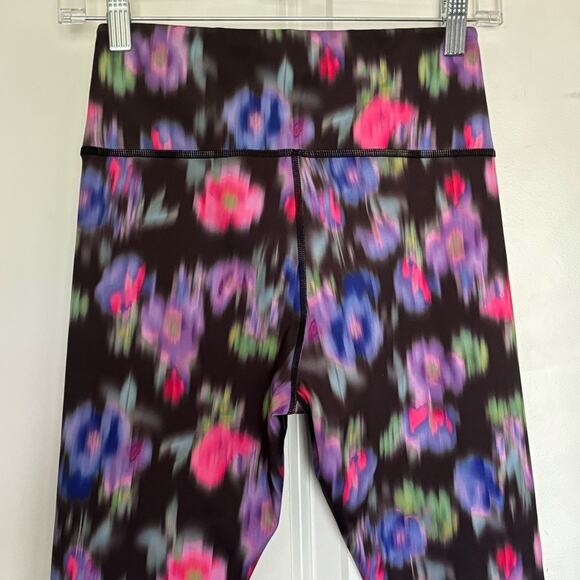 IVL Collective Black Blurred Floral Leggings 6 - Picture 5 of 7